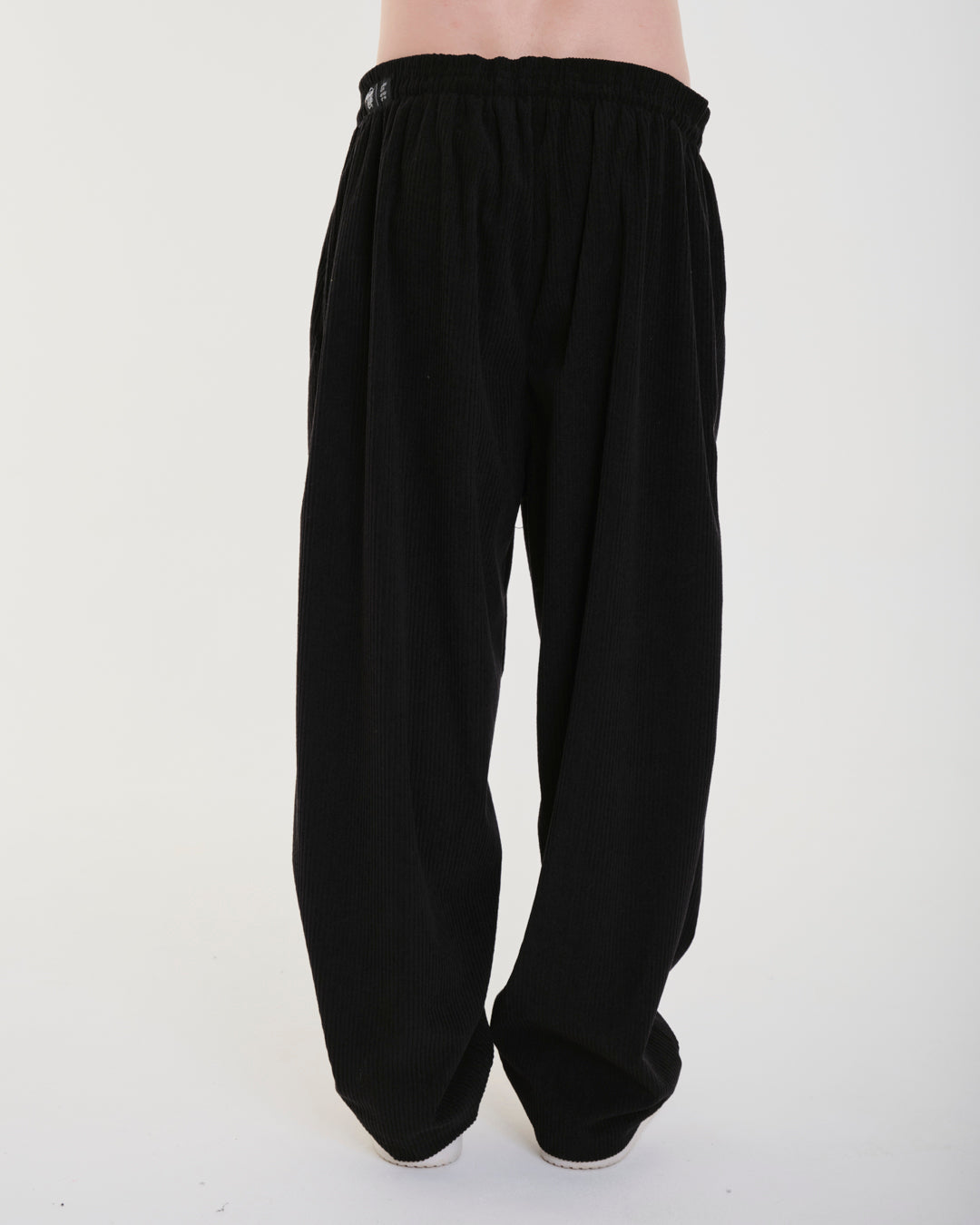 Oversized Corduroy Pants - Black