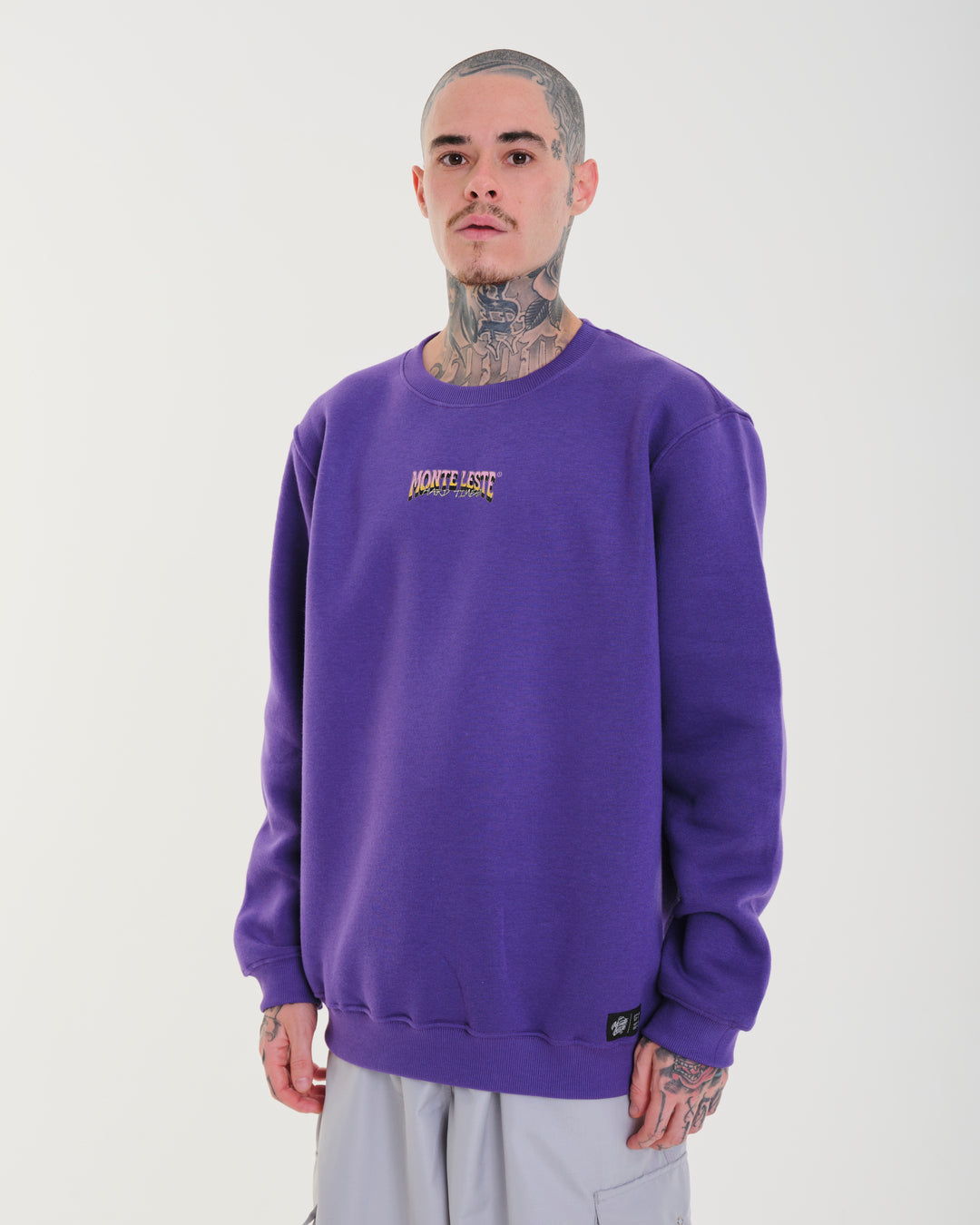 Crewneck Sweatshirt - Times Purple