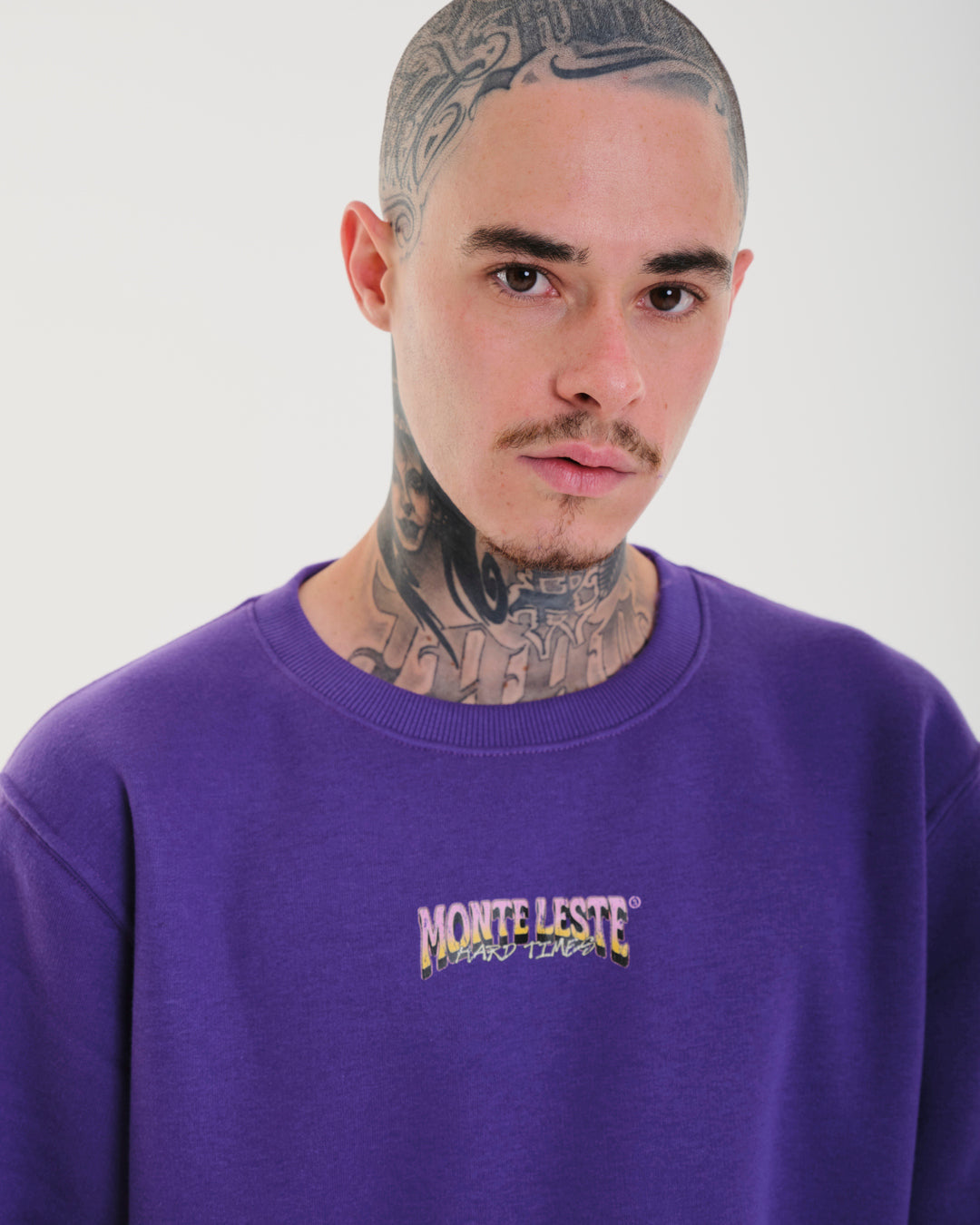 Crewneck Sweatshirt - Times Purple