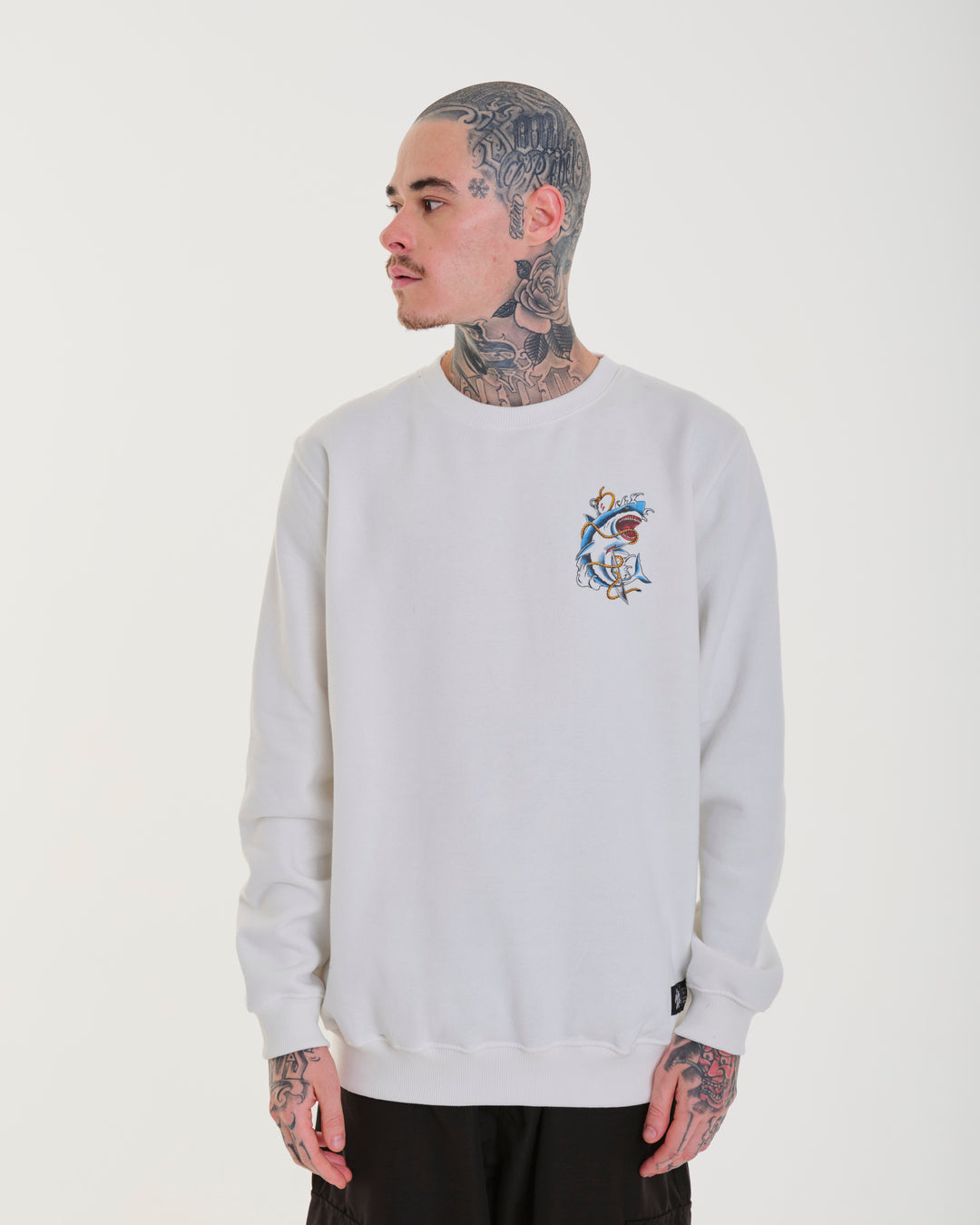 Crewneck Sweatshirt - Hunted Off White