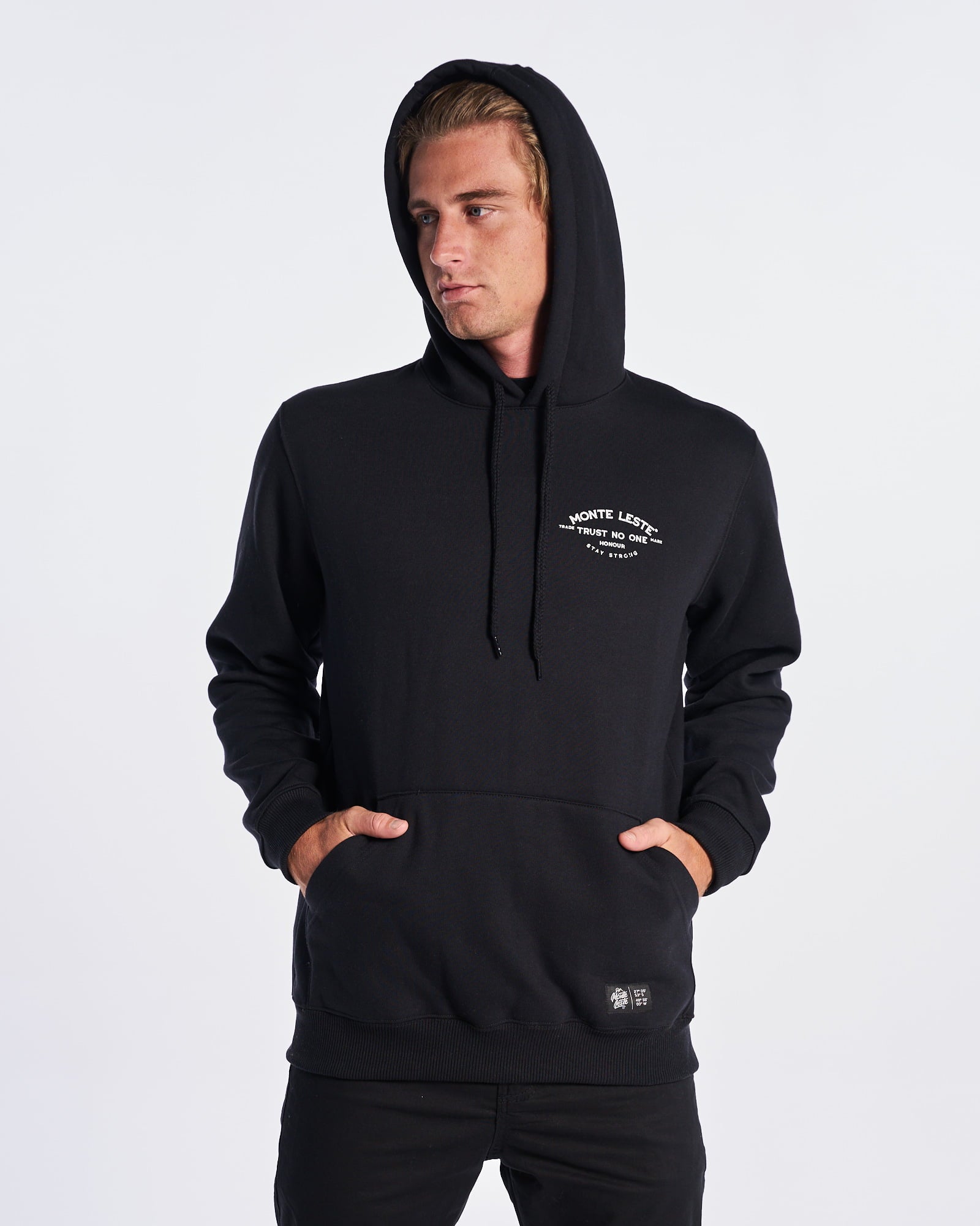 Sweatshirt Kangaroo Hooded - Fire Tiger Black