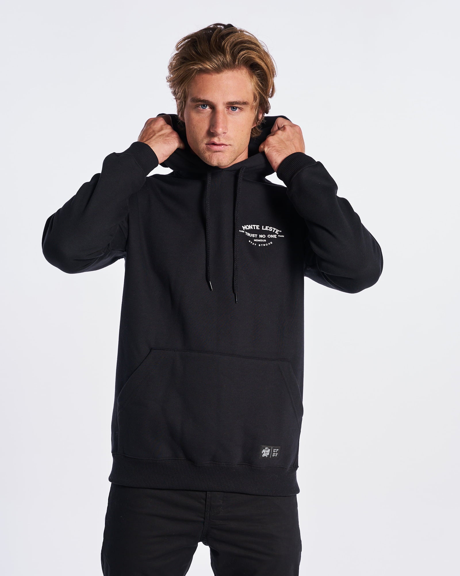 Sweatshirt Kangaroo Hooded - Fire Tiger Black