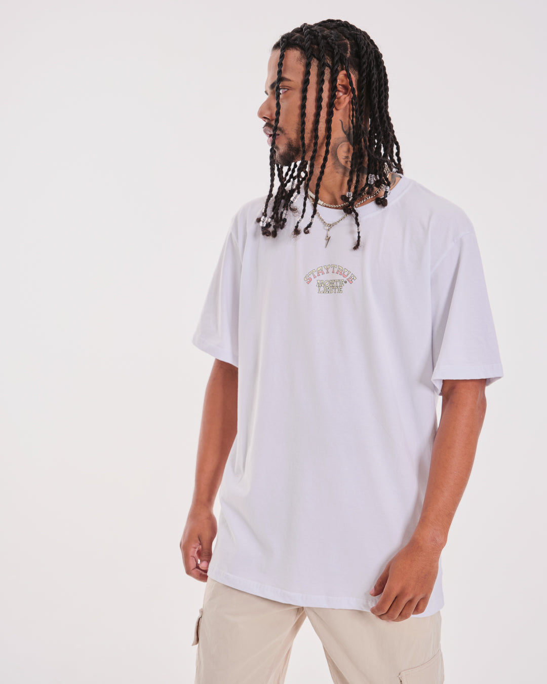 T-Shirt Regular Printed - True White