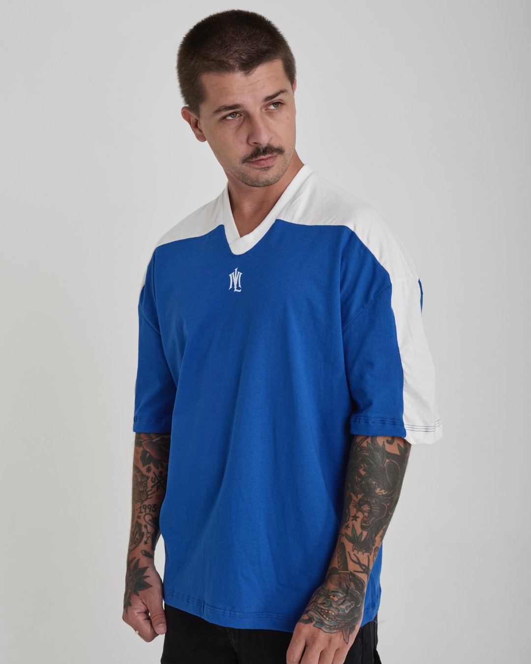 T-Shirt Jersey Oversized - ML Blue Royal