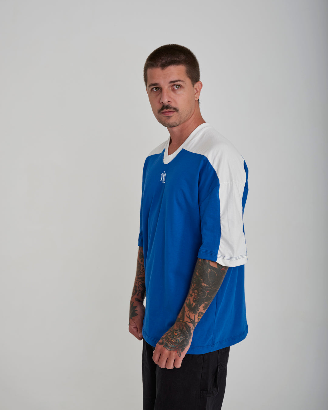 T-Shirt Jersey Oversized - ML Blue Royal