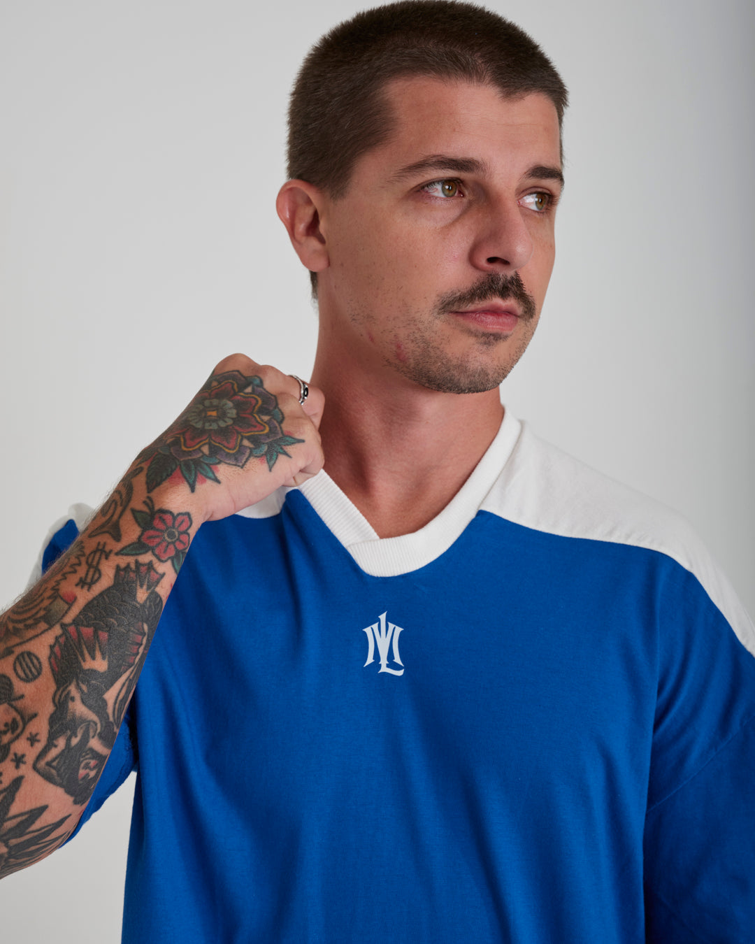 T-Shirt Jersey Oversized - ML Blue Royal