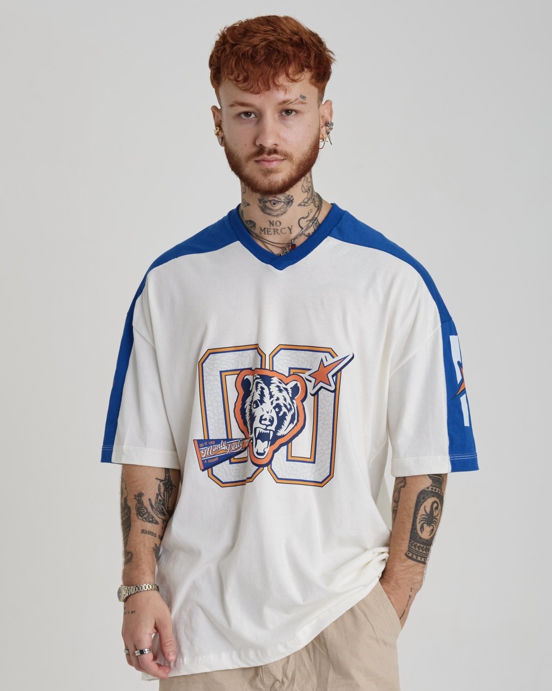 T-Shirt Jersey Oversized - Polar Off White