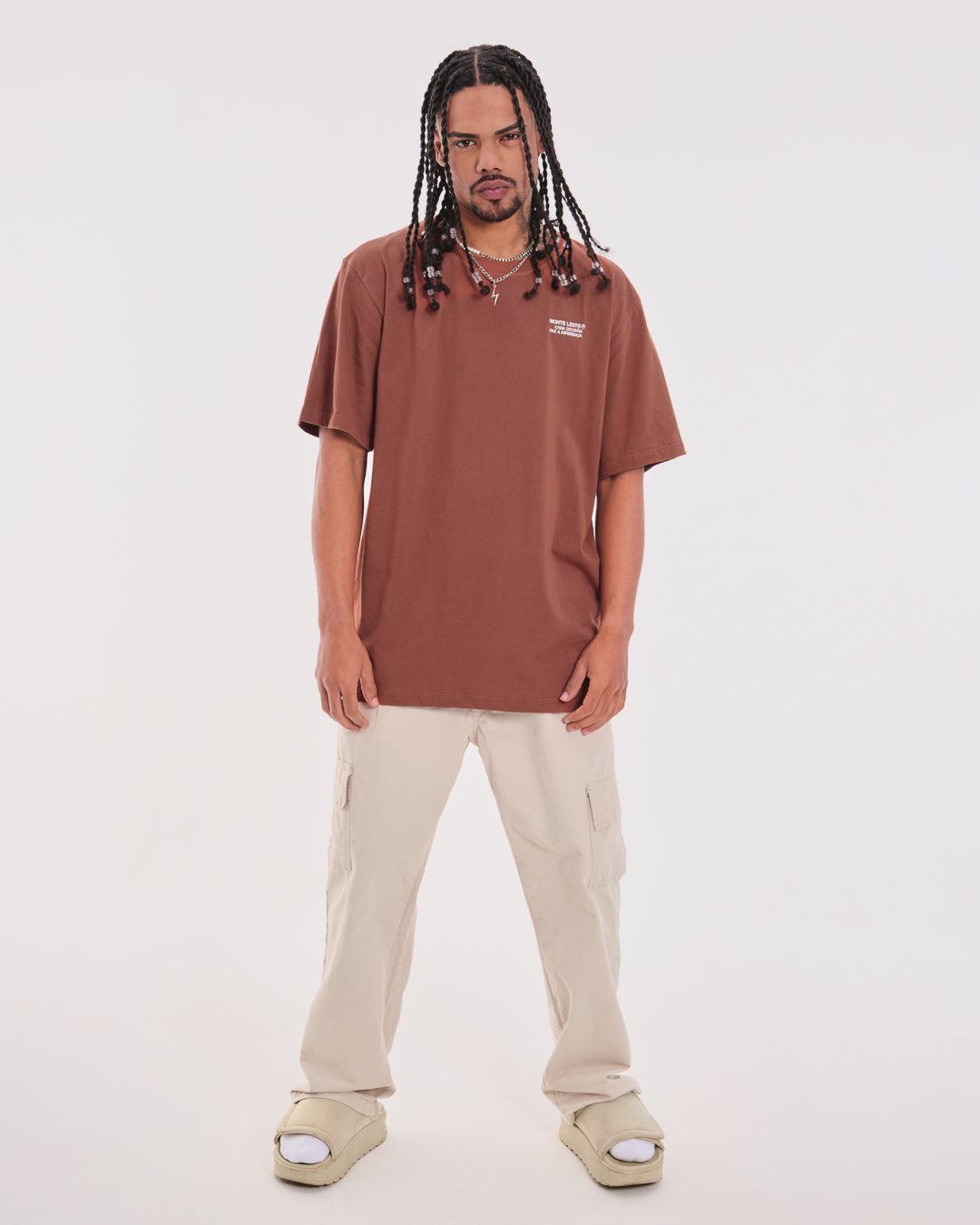 T-Shirt Regular Printed - Caminho Brown