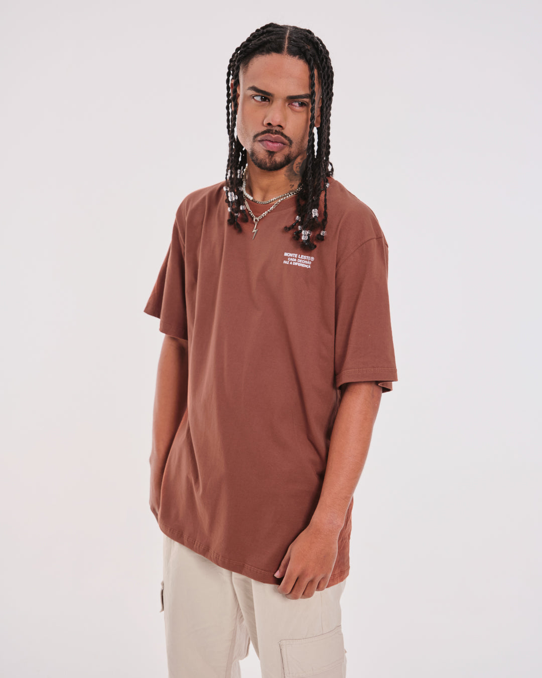 T-Shirt Regular Printed - Caminho Brown