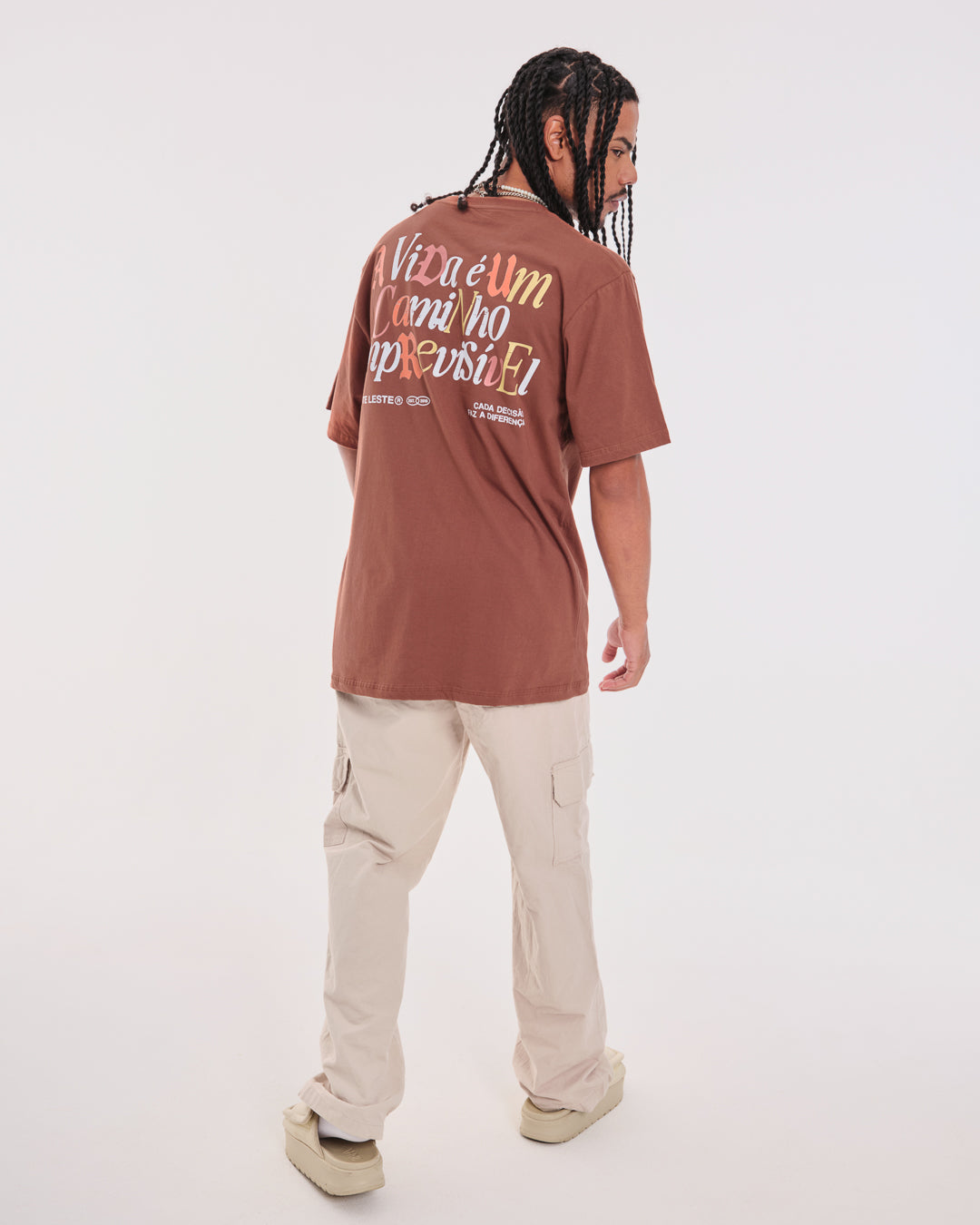 T-Shirt Regular Printed - Caminho Brown