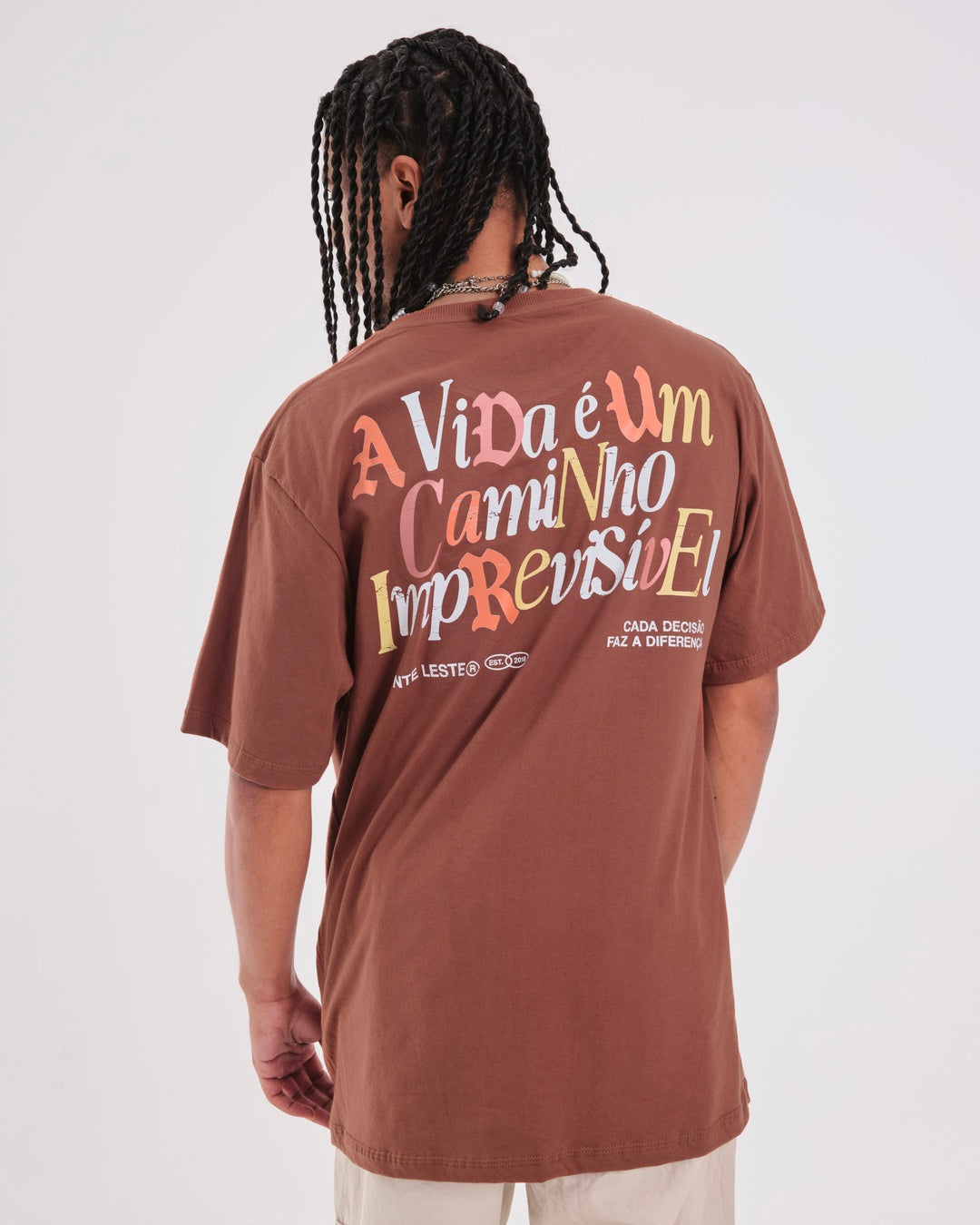 T-Shirt Regular Printed - Caminho Brown