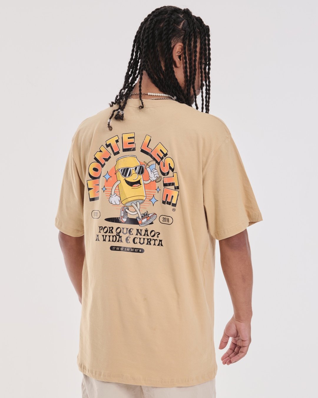T-Shirt Regular Printed - Vibes Sand