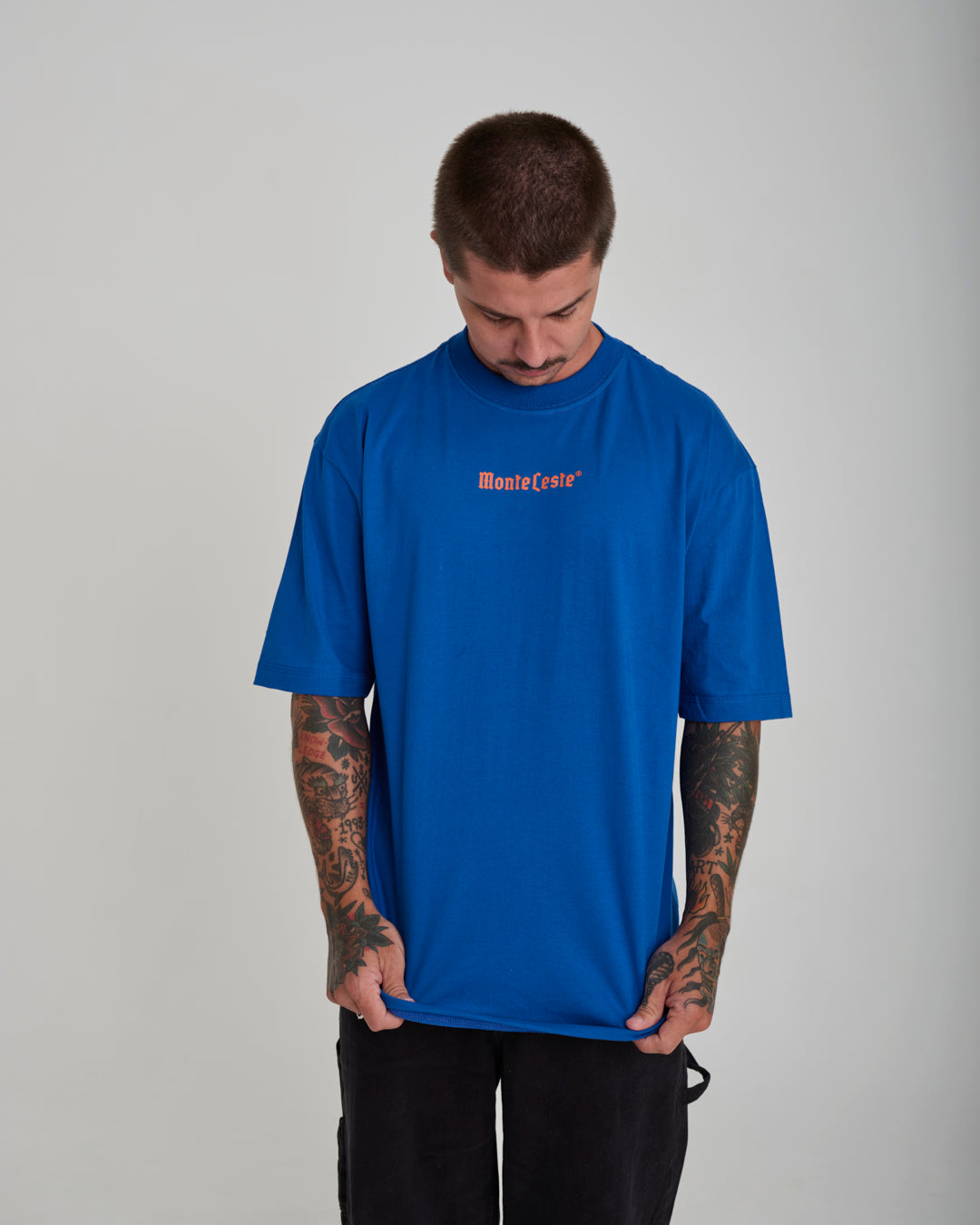 T-Shirt Oversized Printed Classic - Blue Royal