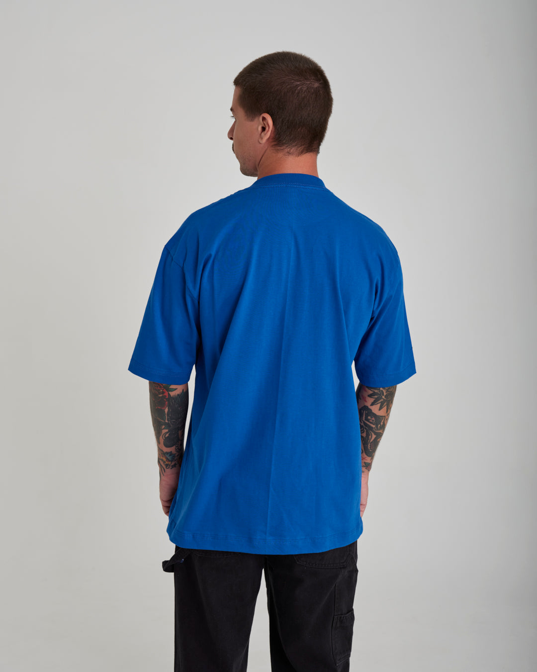 T-Shirt Oversized Printed Classic - Blue Royal