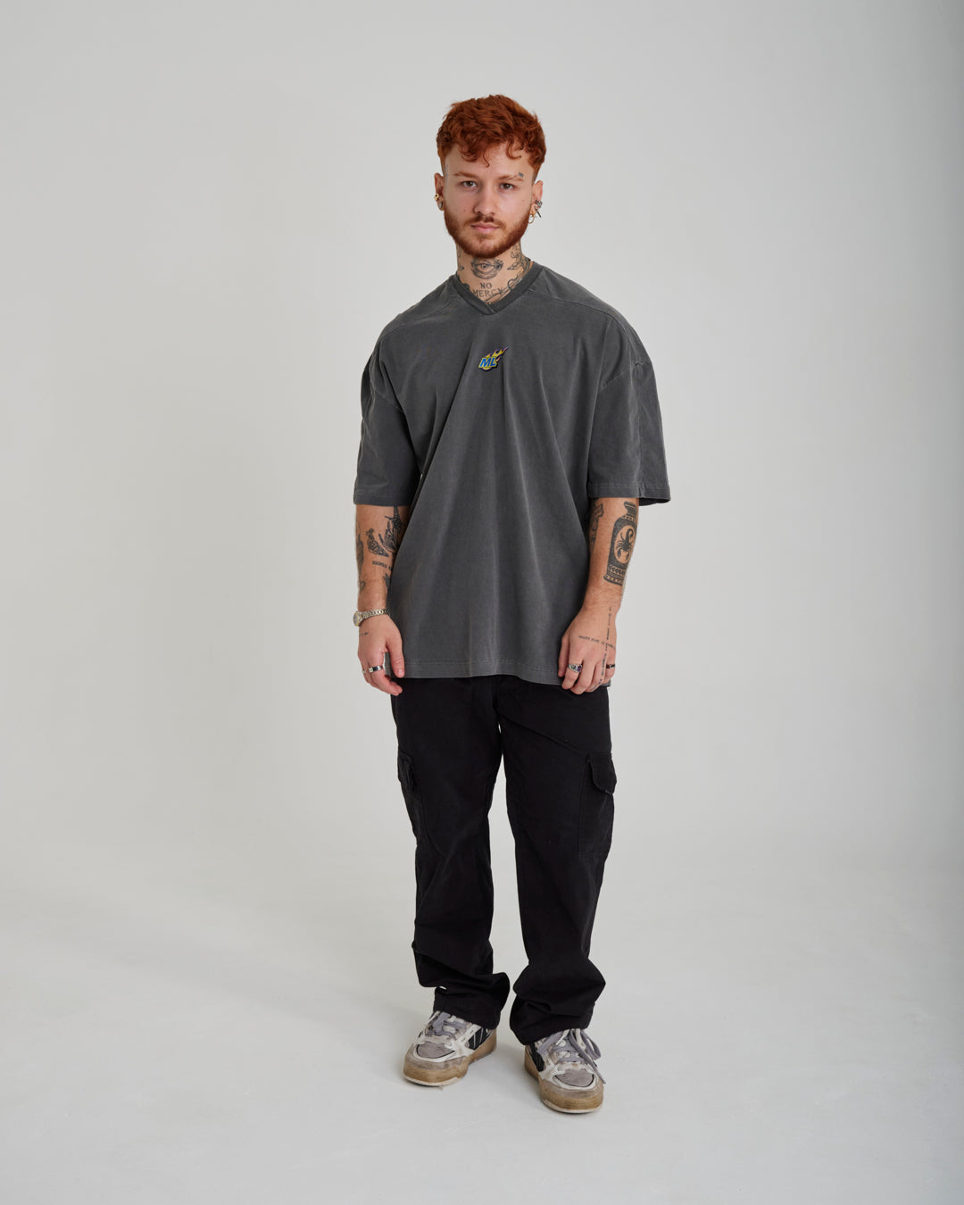 T-Shirt Jersey Oversized - Fuego Gray Washed