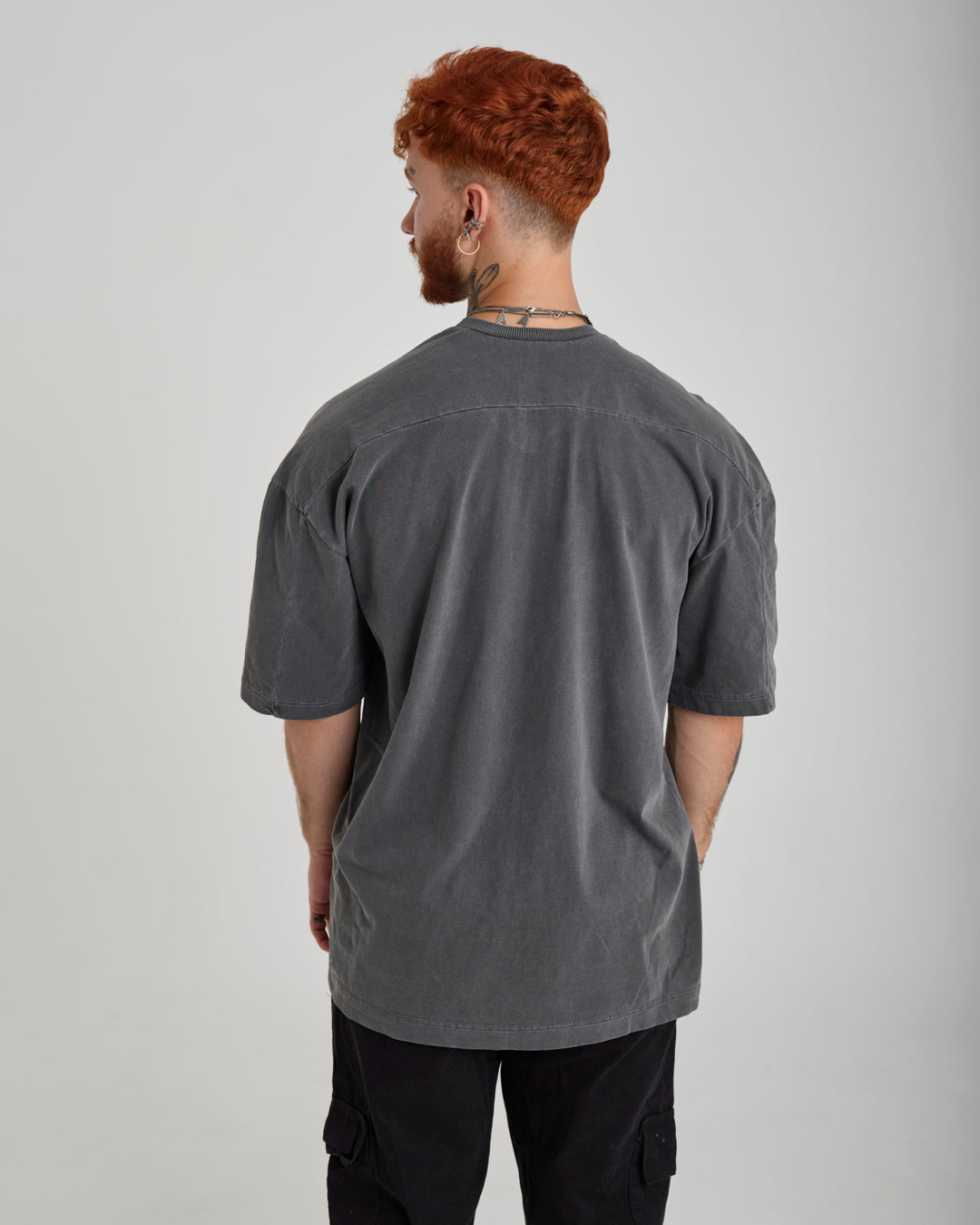 T-Shirt Jersey Oversized - Fuego Gray Washed