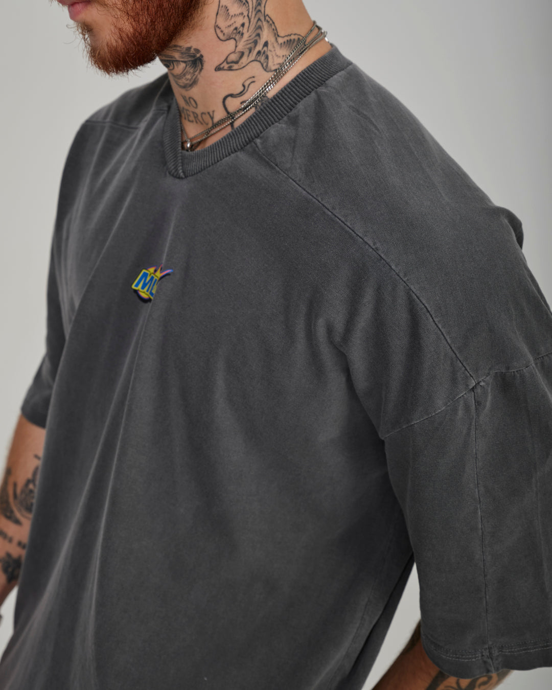 T-Shirt Jersey Oversized - Fuego Gray Washed