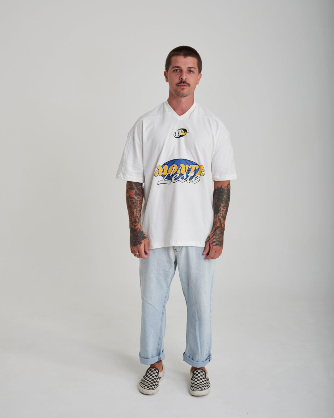 Oversized Jersey T-Shirt - Worldwide Off White