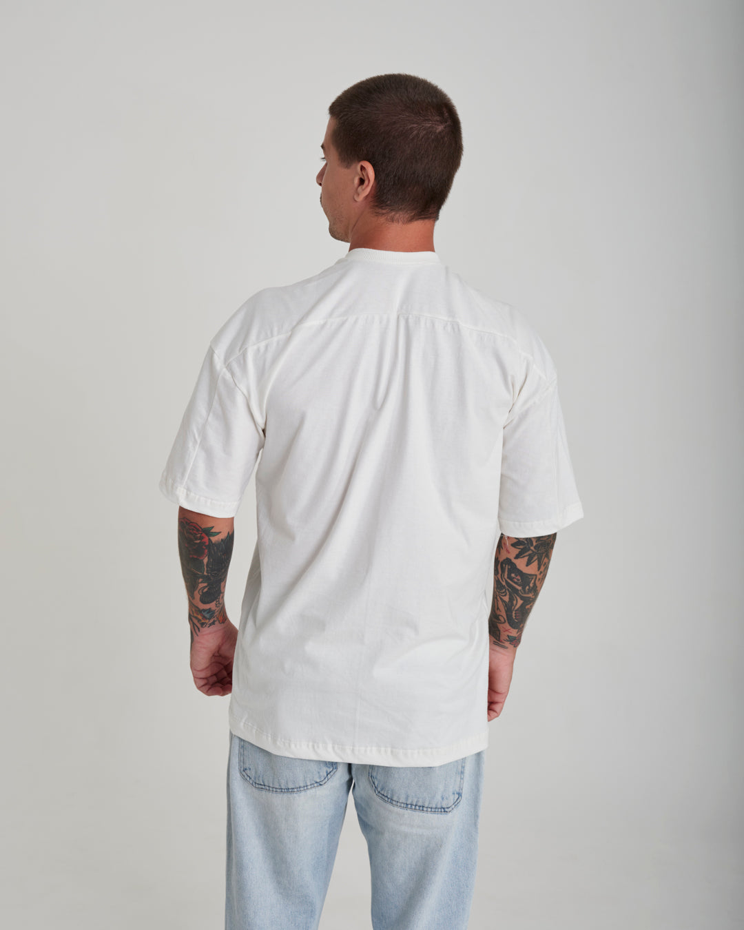 Oversized Jersey T-Shirt - Worldwide Off White