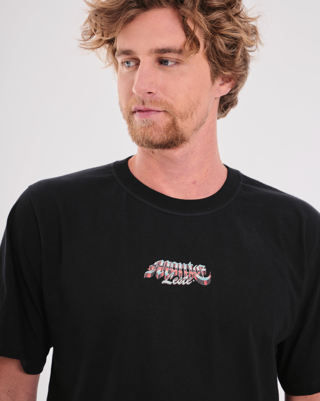 Printed Regular T-Shirt - Born Free Black