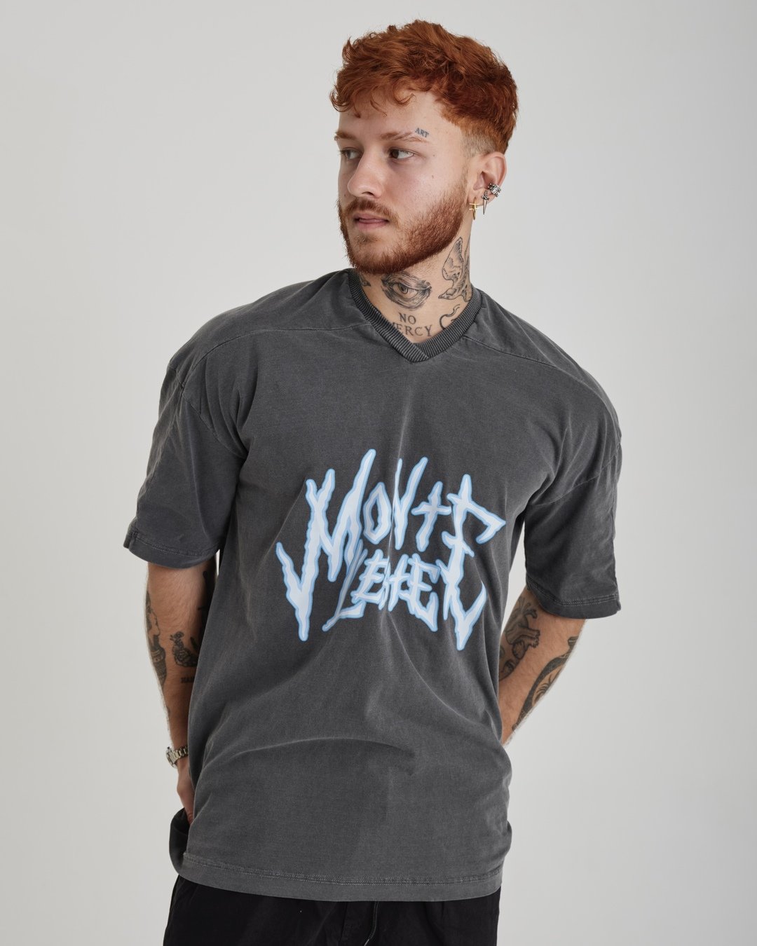 T-Shirt Jersey Oversized - Honor Gray Washed