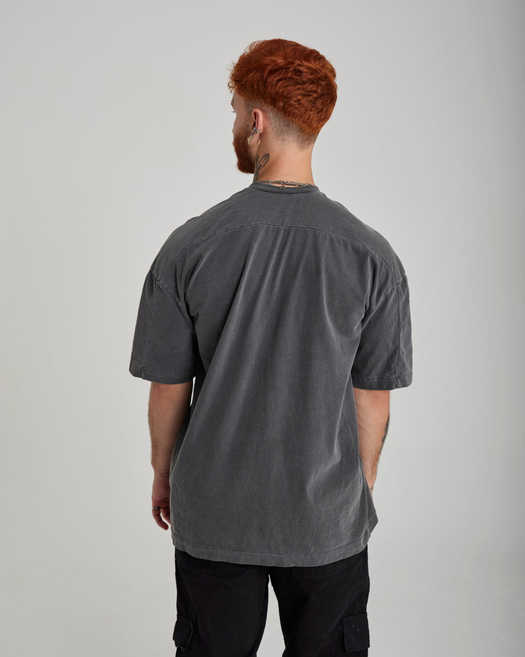 T-Shirt Jersey Oversized - Honor Gray Washed