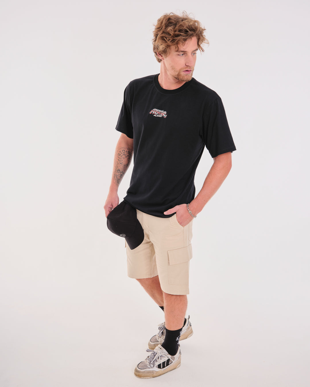 T-Shirt Regular Printed - Born Free Black