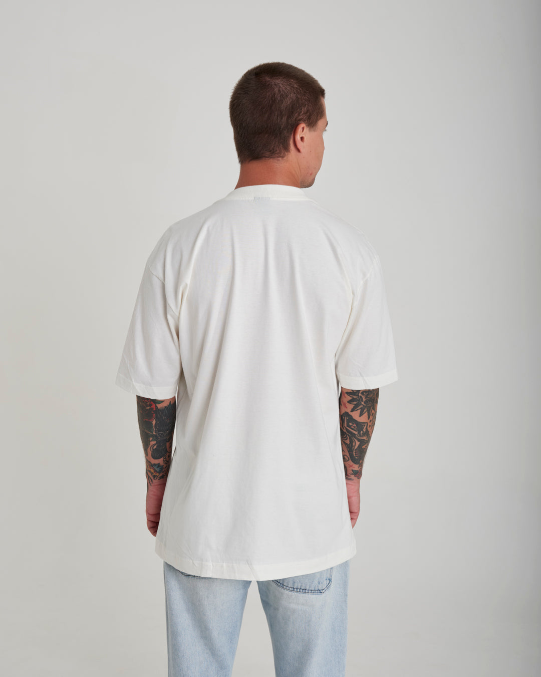 T-Shirt Oversized Printed Champs - Off White