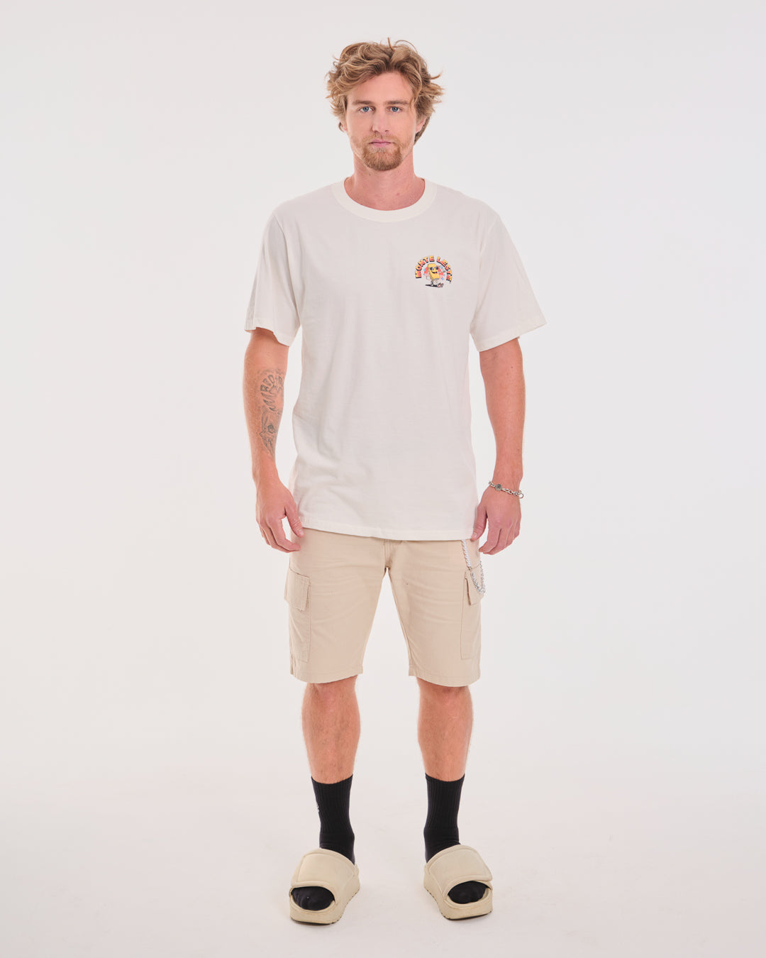 T-Shirt Regular Printed - Vibes Off White