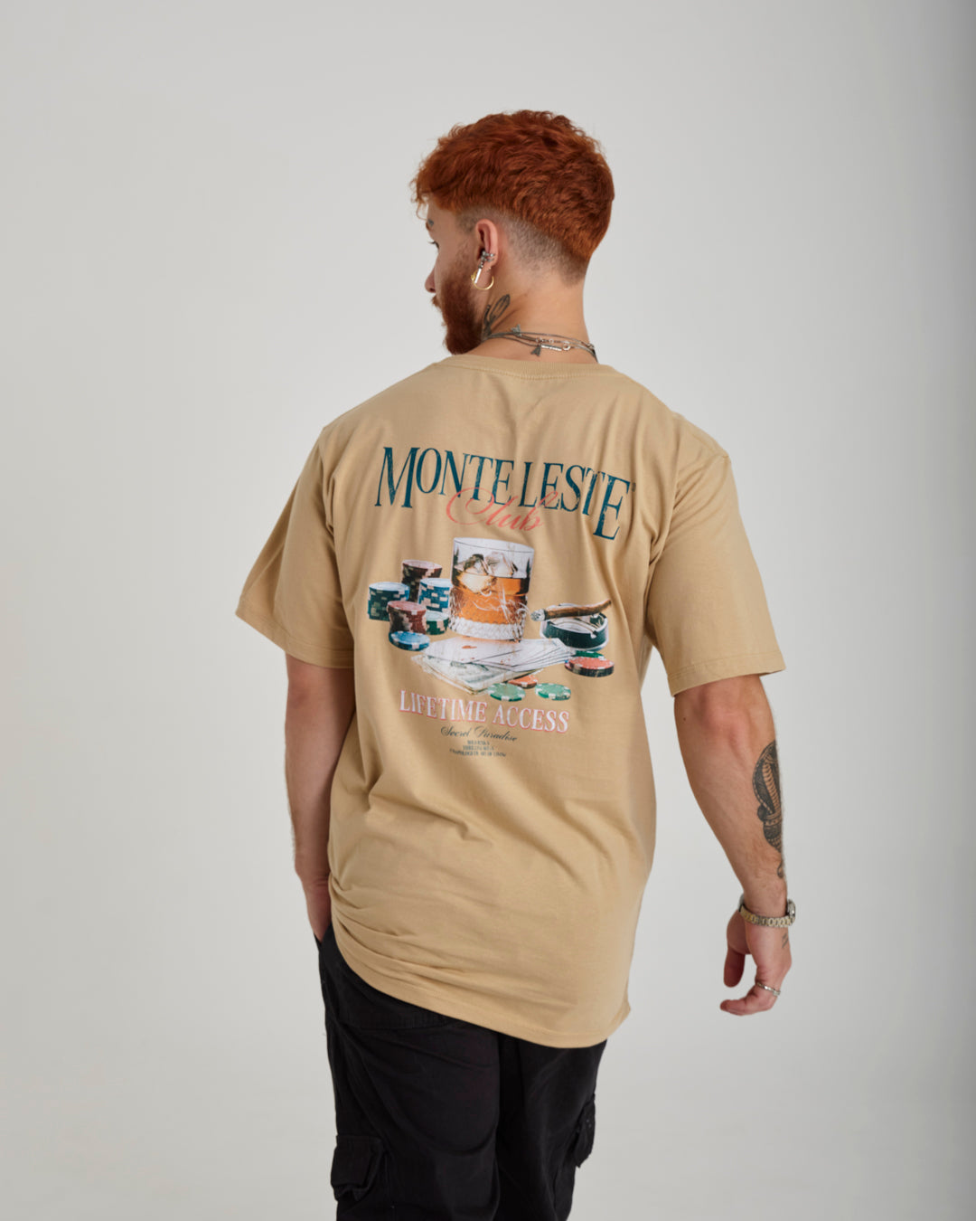 T-Shirt Regular Printed - Club Sand