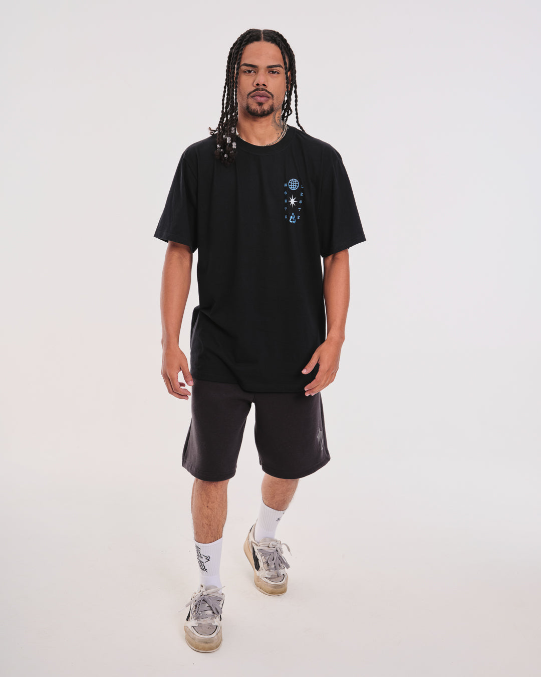 T-Shirt Regular Printed - SOS Black