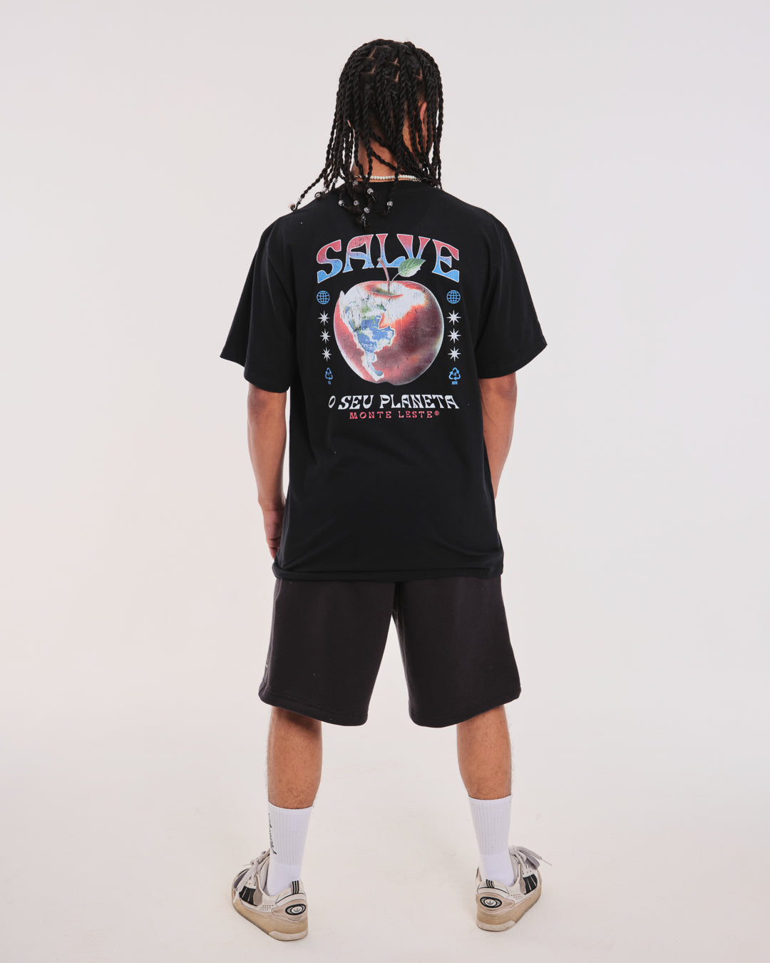 T-Shirt Regular Printed - SOS Black