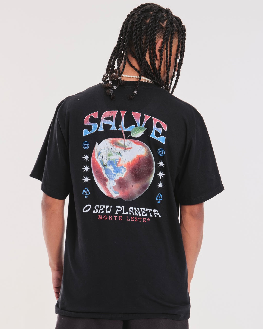 T-Shirt Regular Printed - SOS Black