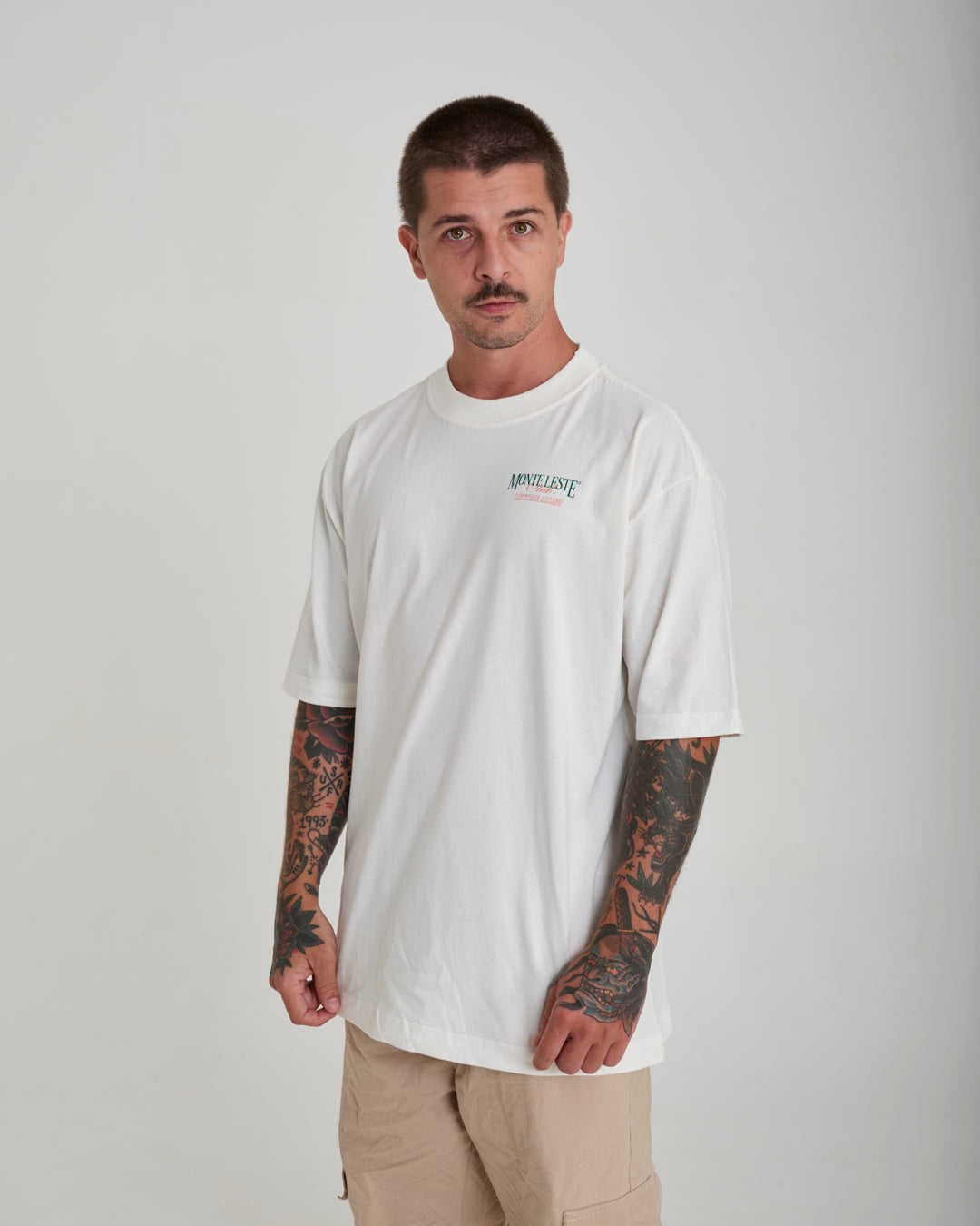 T-Shirt Oversized Printed Club - Off White