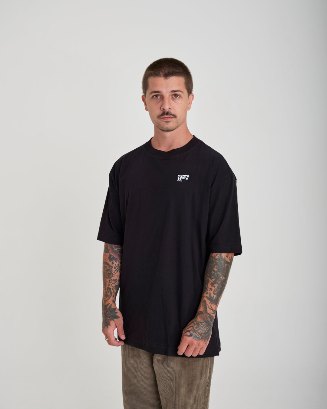 T-Shirt Oversized Printed Company - Black