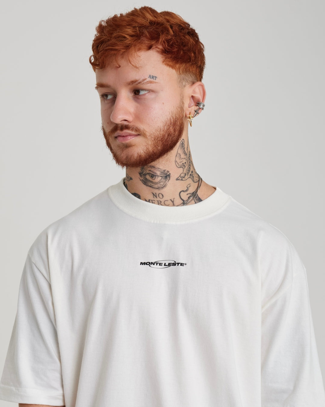T-Shirt Oversized Printed Infinite - Off White