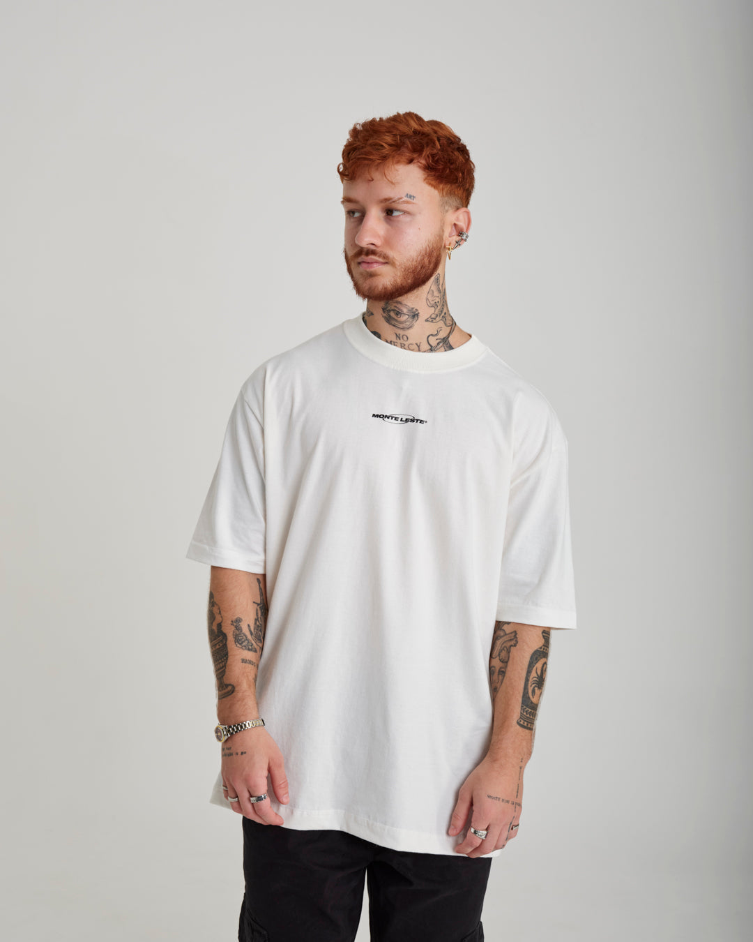 T-Shirt Oversized Printed Infinite - Off White