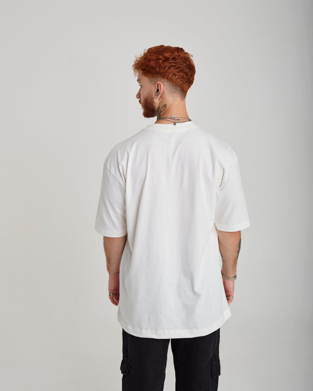 T-Shirt Oversized Printed Infinite - Off White