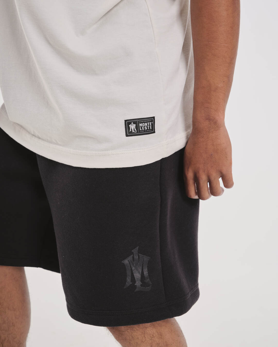 Oversized Sweat Shorts - Black