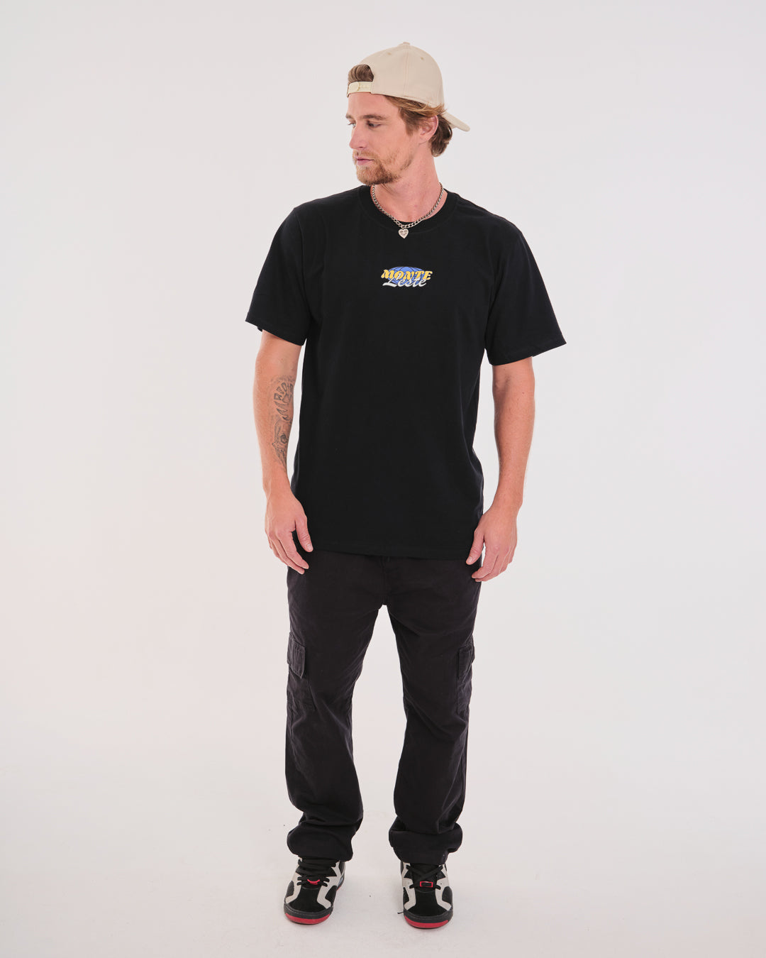 T-Shirt Regular Printed - Worldwide Black
