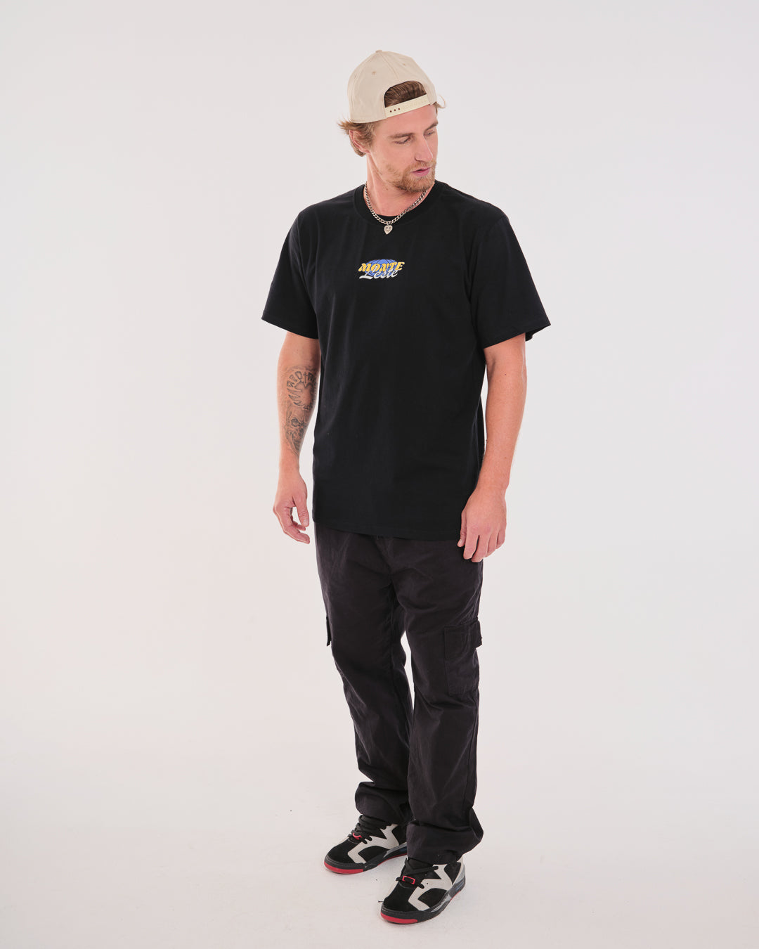 T-Shirt Regular Printed - Worldwide Black