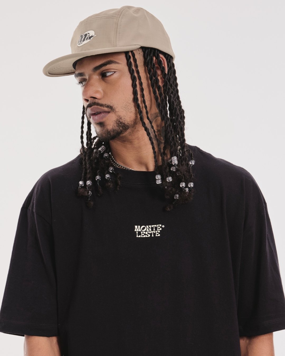 T-Shirt Oversized Printed Monte - Black