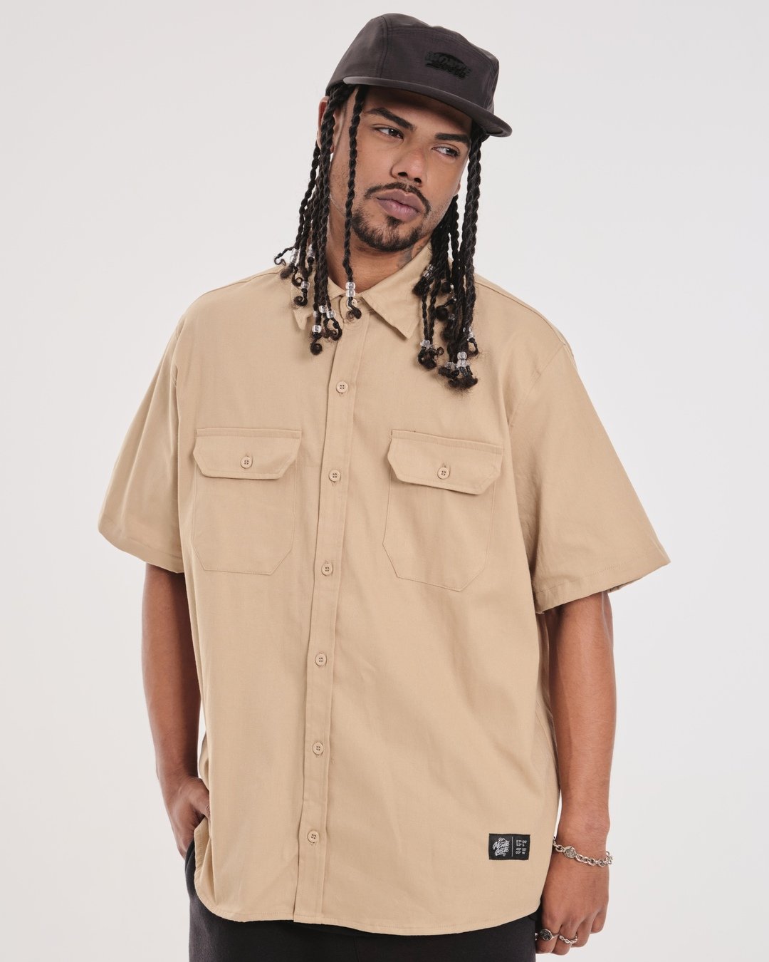 Camisa Oversized Work Shirt - Sand