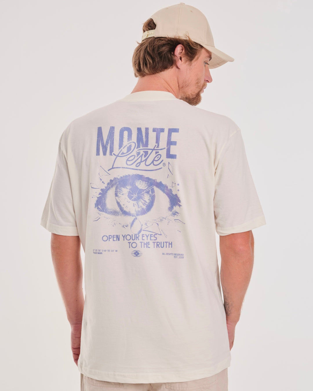 T-Shirt Oversized Printed Eye - Off White