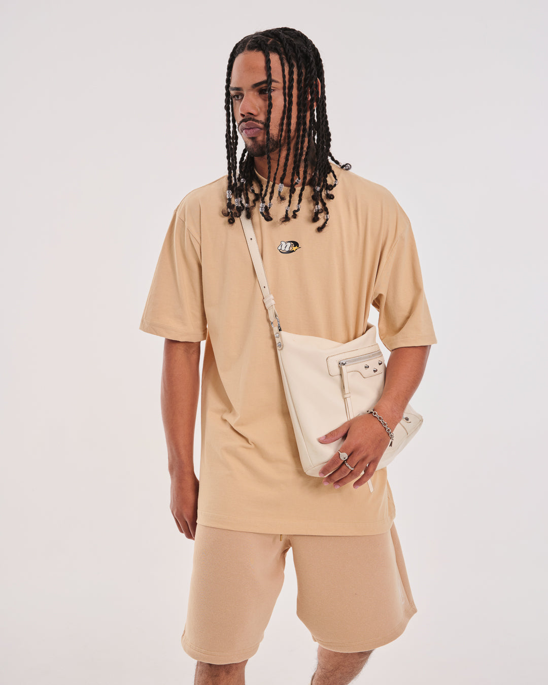 T-Shirt Oversized Printed Monte - Sand