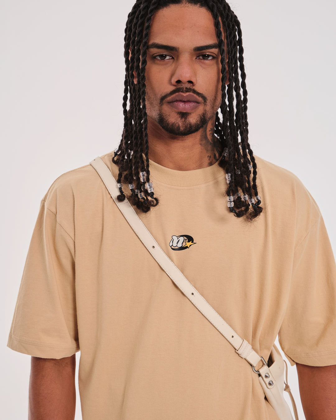 T-Shirt Oversized Printed Monte - Sand