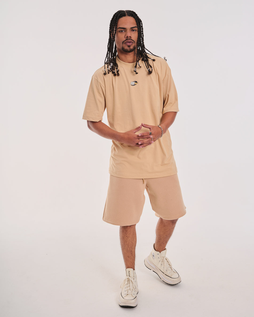 T-Shirt Oversized Printed Monte - Sand