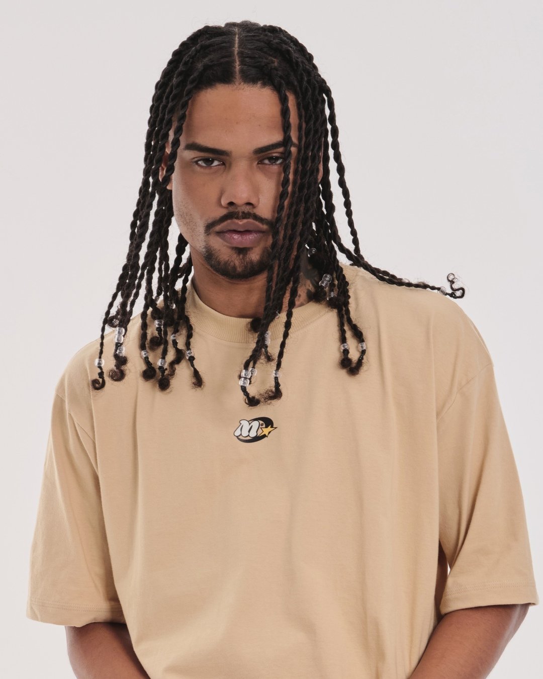 T-Shirt Oversized Printed Monte - Sand
