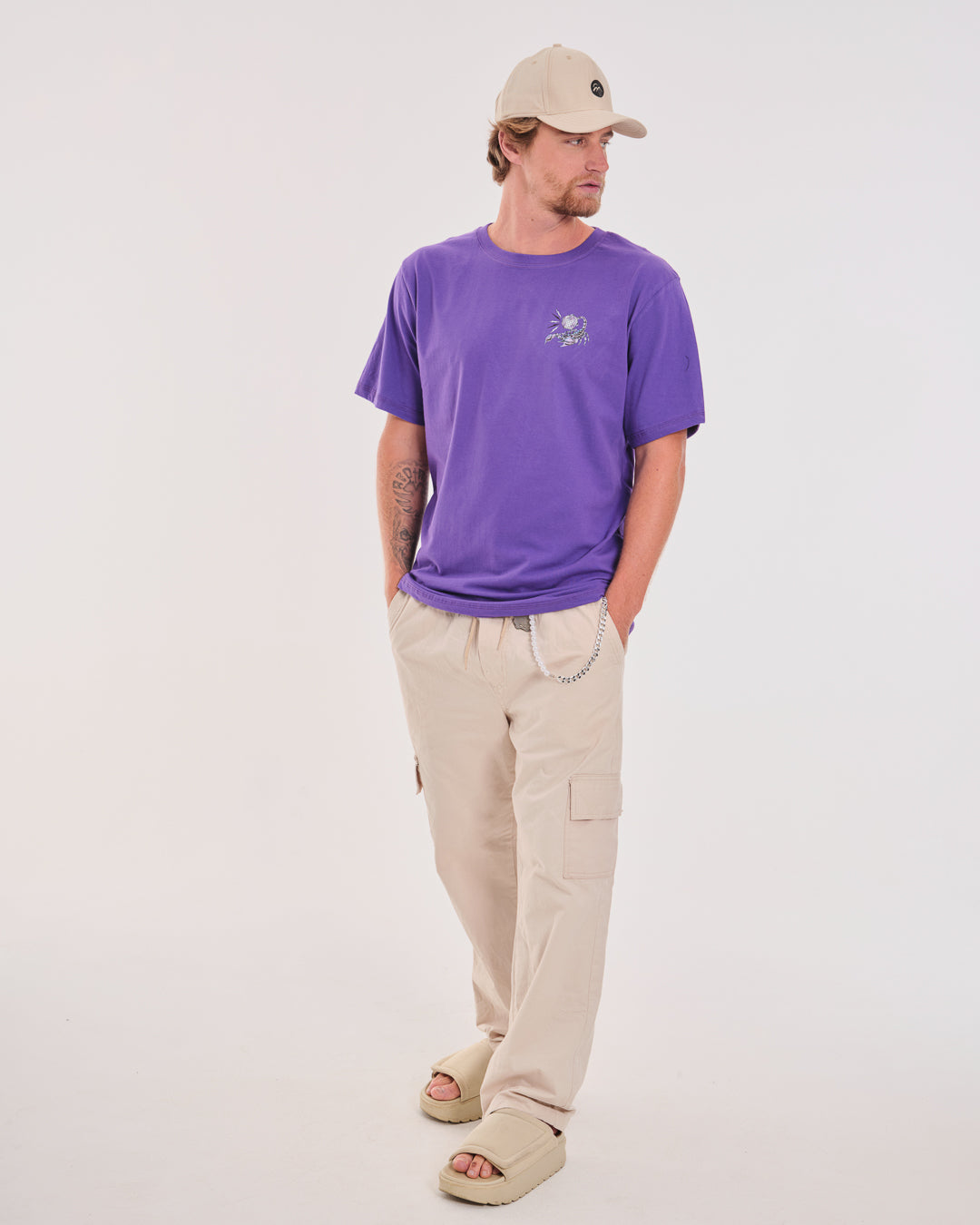 T-Shirt Regular Printed - Feel Alive Purple