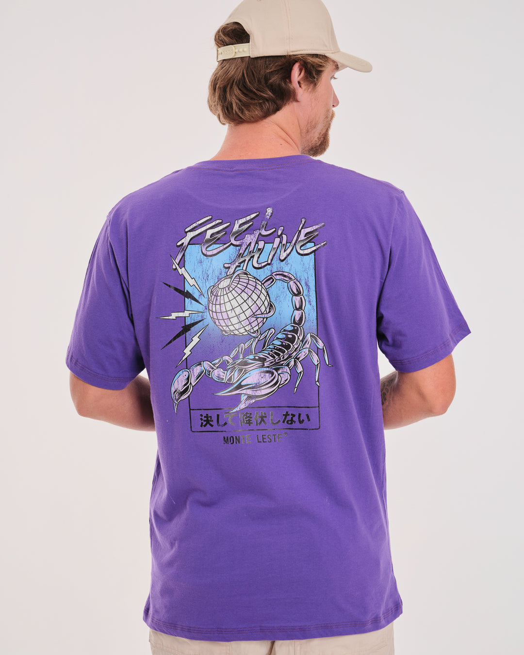 T-Shirt Regular Printed - Feel Alive Purple